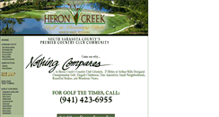 Desktop Screenshot of heron-creek.com
